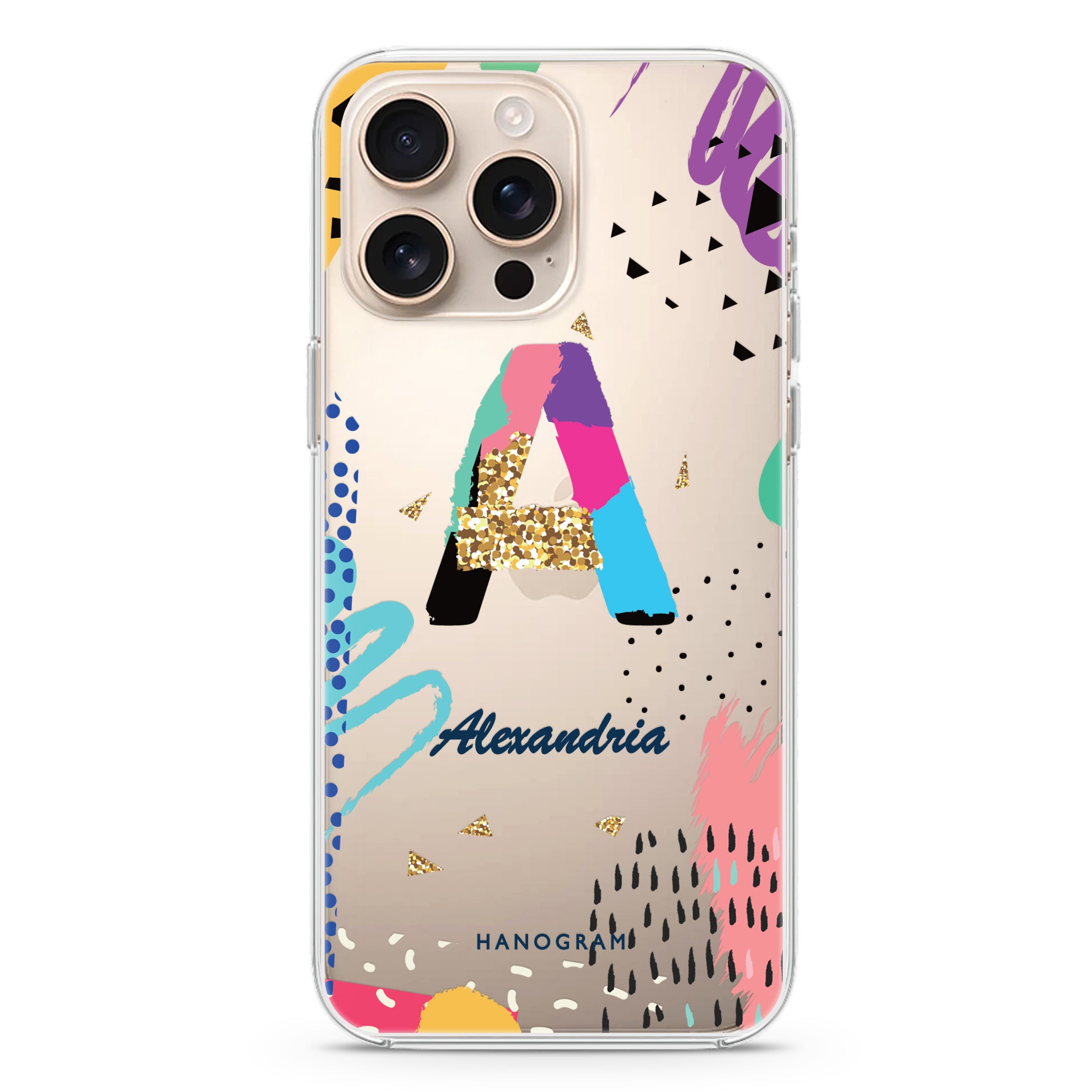 Artistic Monogram IV iPhone 16 Pro Max Ultra Clear Case