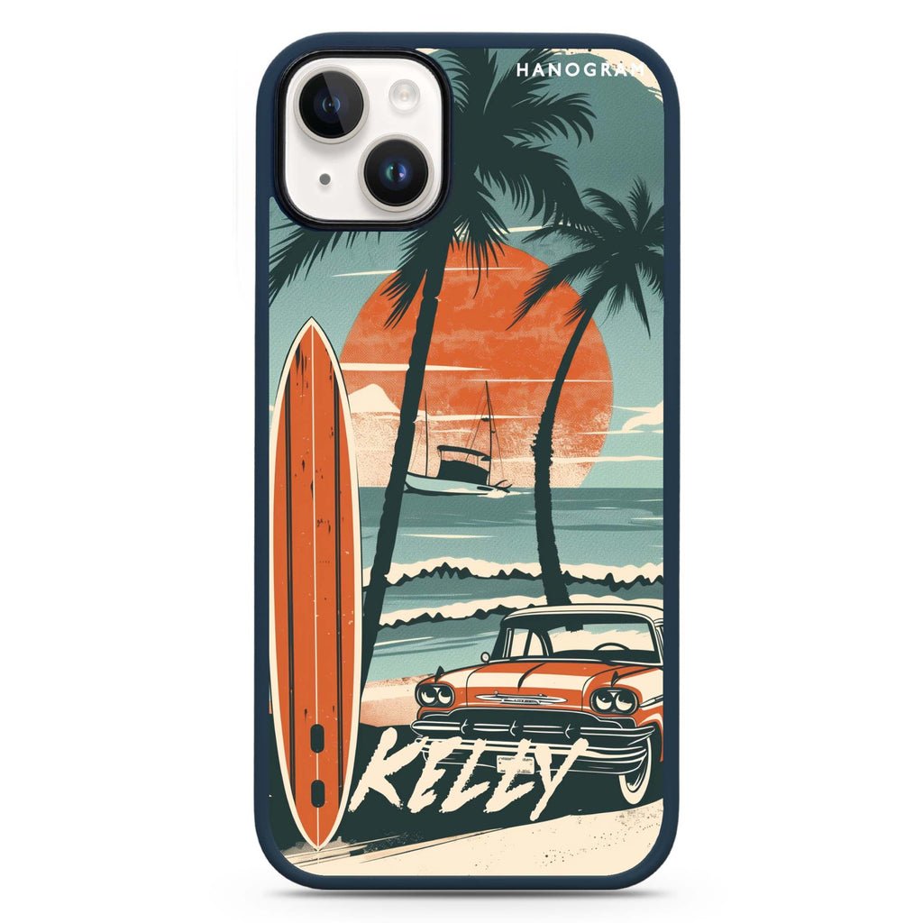 Surf Vibes iPhone 15 Plus Impact Guard Bumper Case
