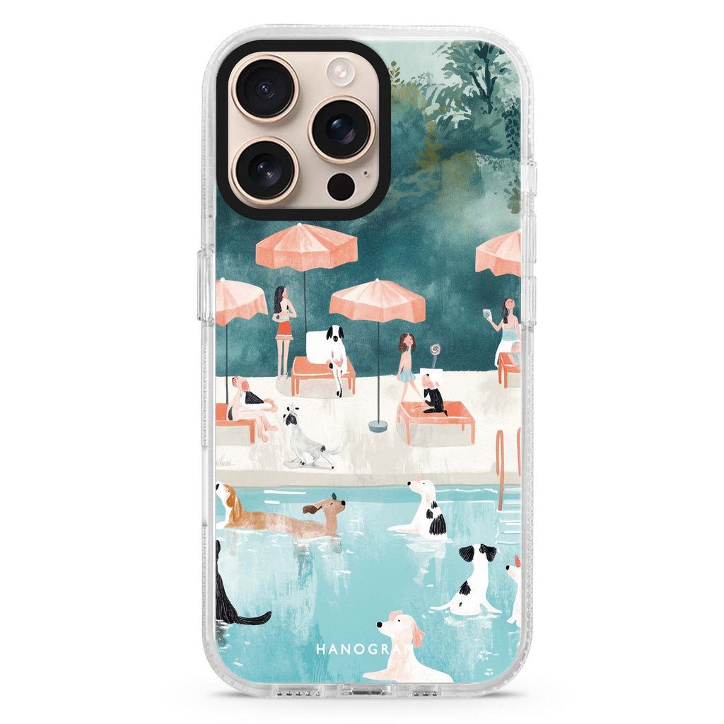 Paws by the Pool MagSafe Compatible Ultra Clear Case