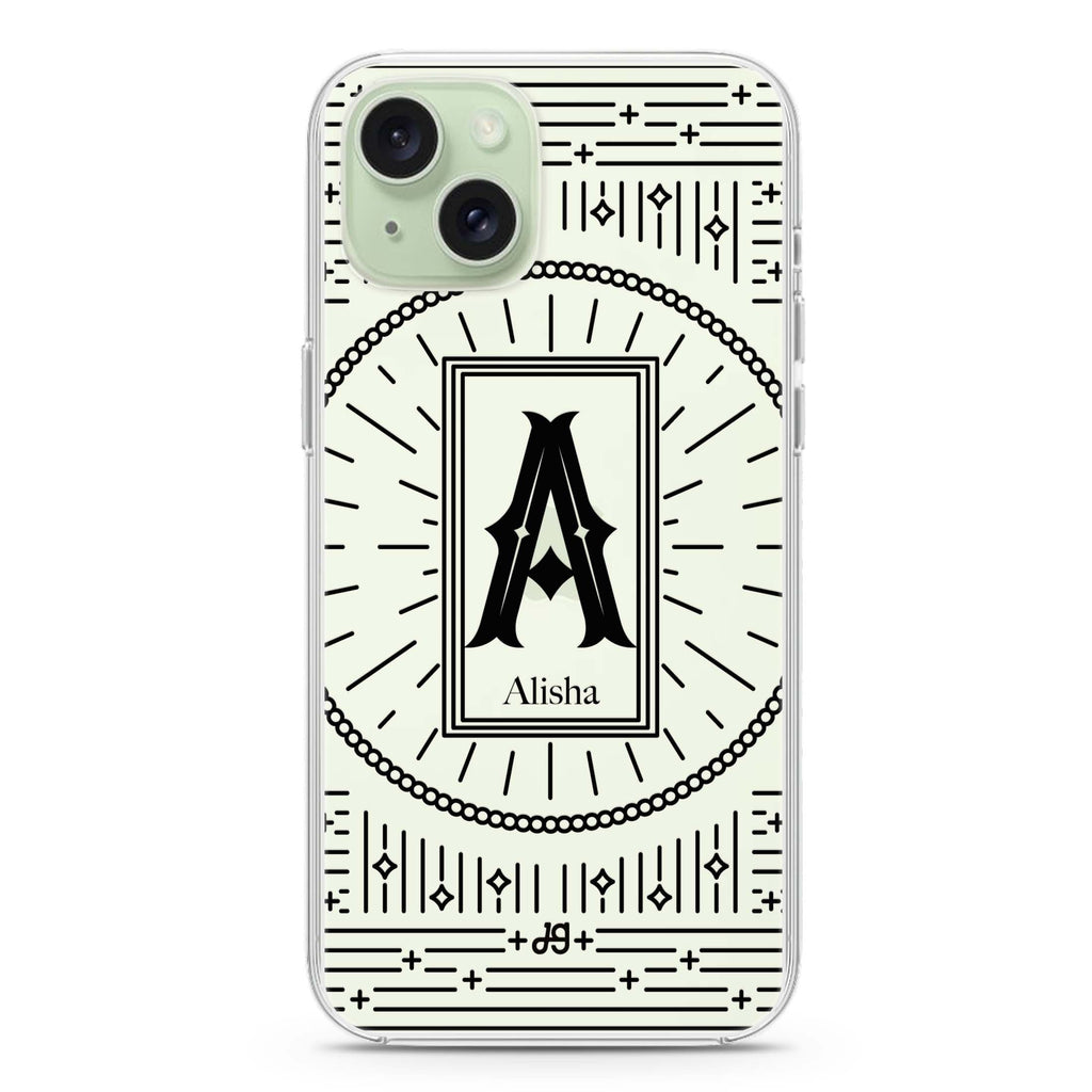 Artistic Monogram II iPhone Ultra Clear Case