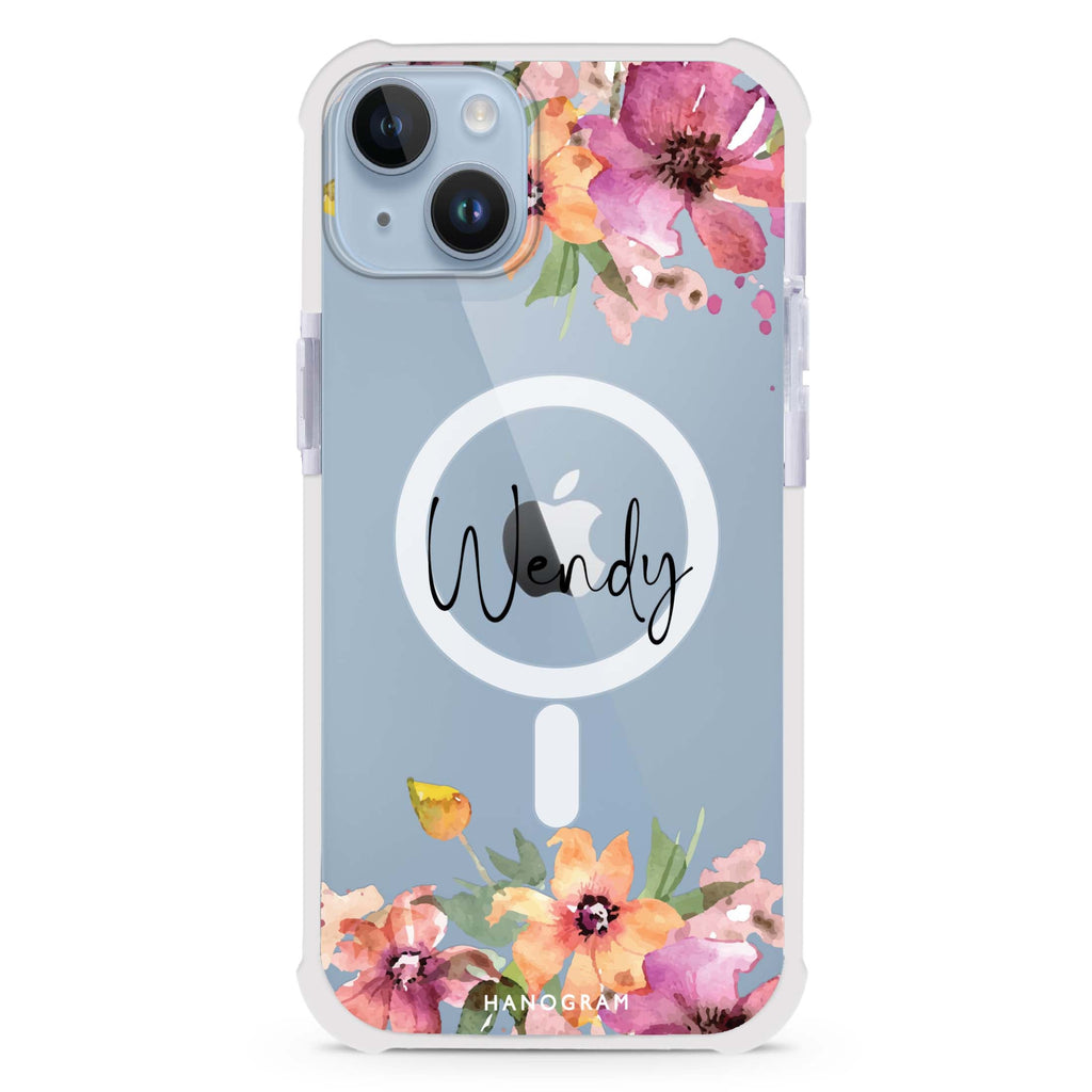 Garden Glow iPhone 15 Plus MagSafe Compatible Ultra Shockproof Case