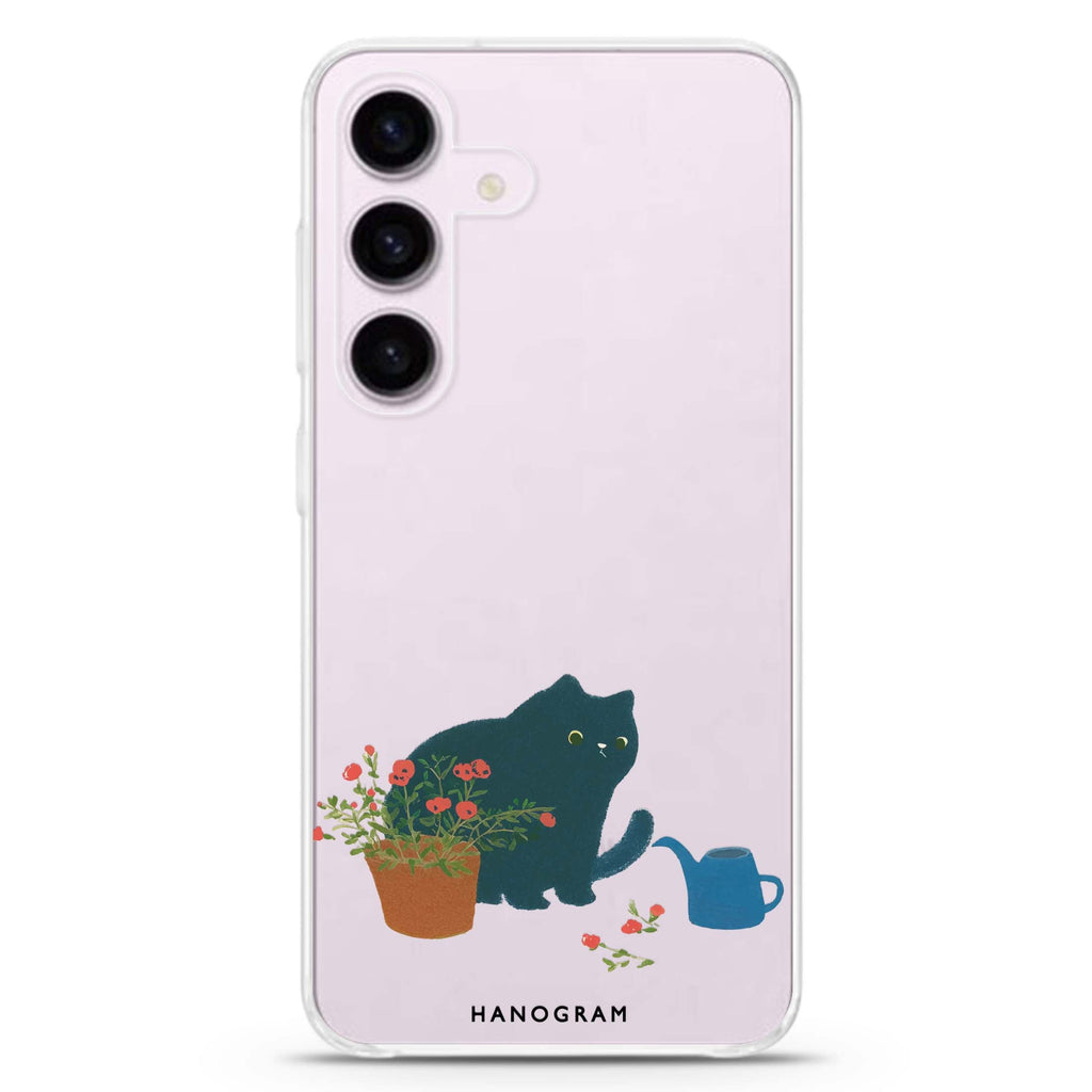 Bloom Keeper Cat Samsung Galaxy Ultra Clear Case