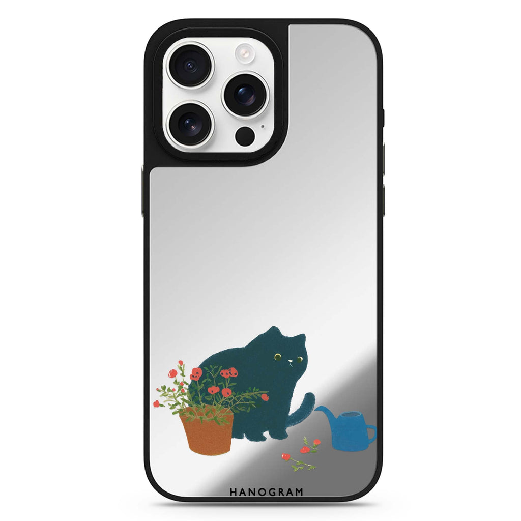 Bloom Keeper Cat cat design iPhone 16/15/14 Pro Max & Pro mirror case