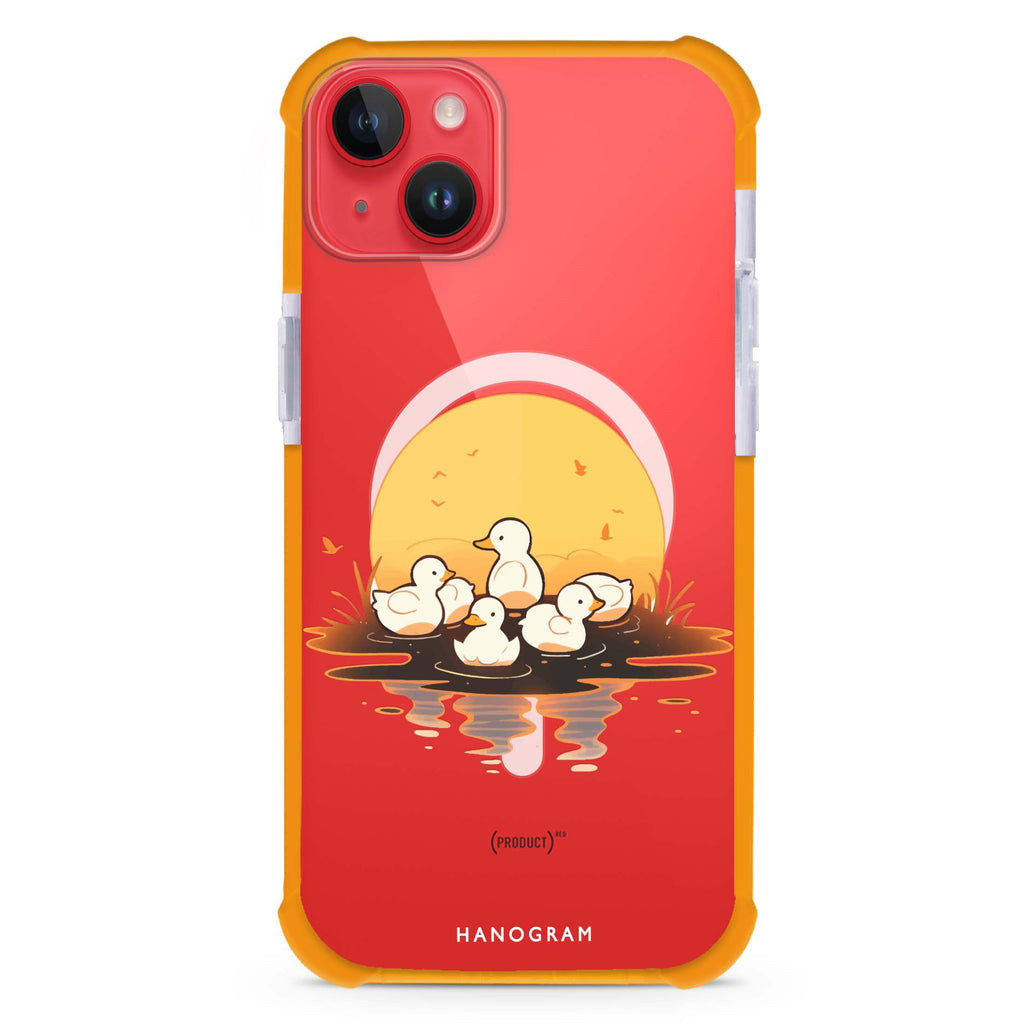 Dawn Duck Drift iPhone 15 Plus MagSafe Compatible Ultra Shockproof Case