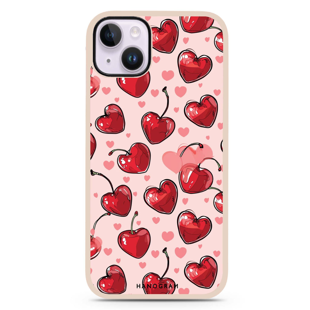 Cherry Amore iPhone 14 Plus Impact Guard Bumper Case