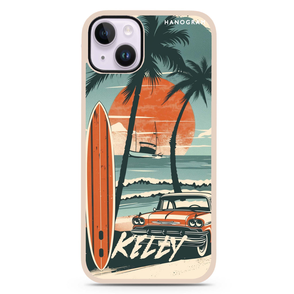 Surf Vibes iPhone 15 Impact Guard Bumper Case