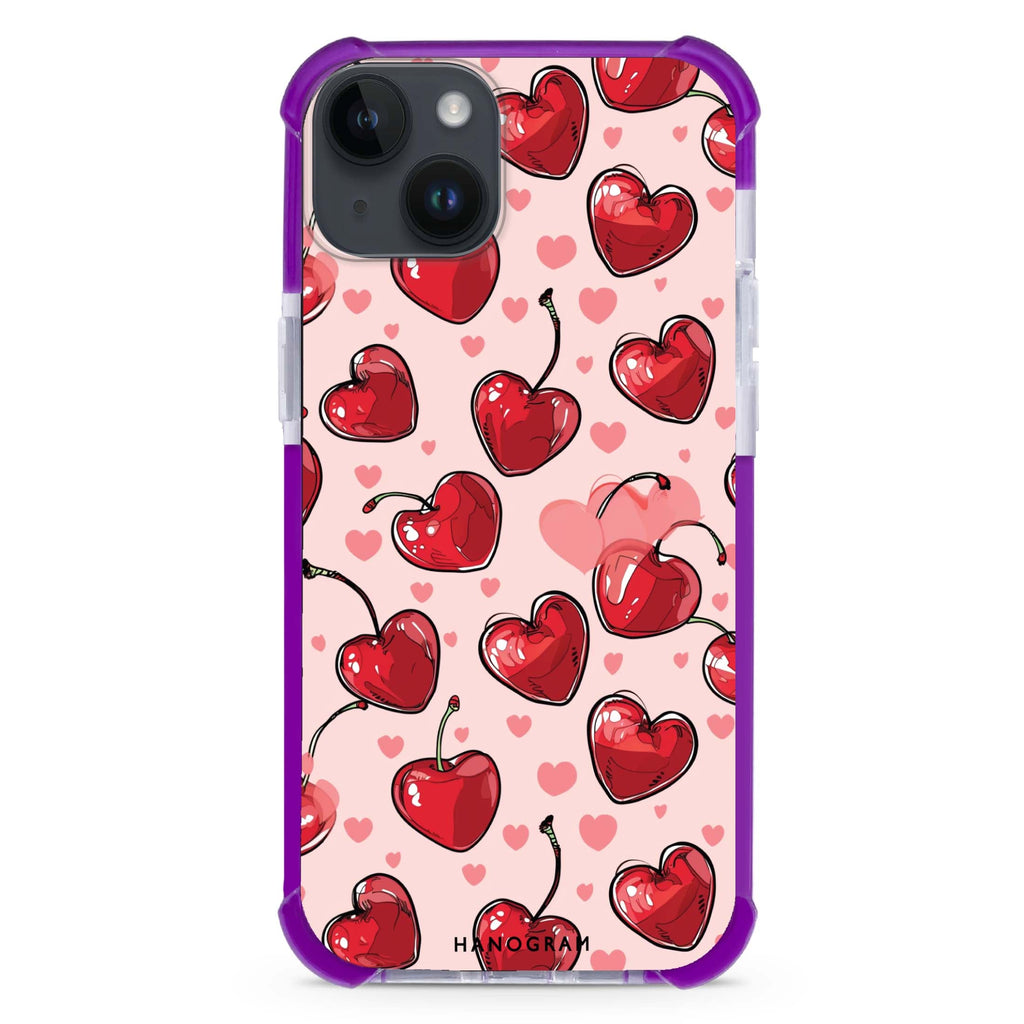 Cherry Amore iPhone 15 Plus MagSafe Compatible Ultra Shockproof Case