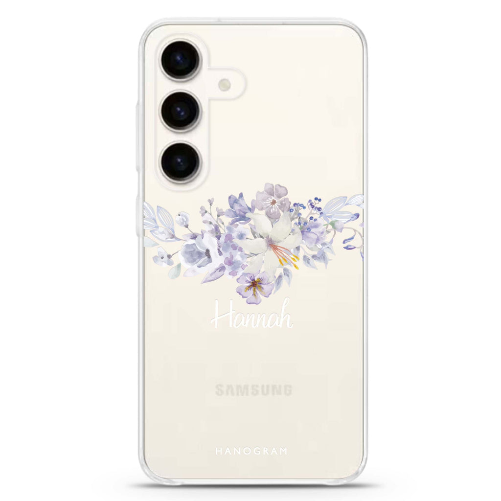 Serene Flowers & Me Samsung Galaxy Ultra Clear Case