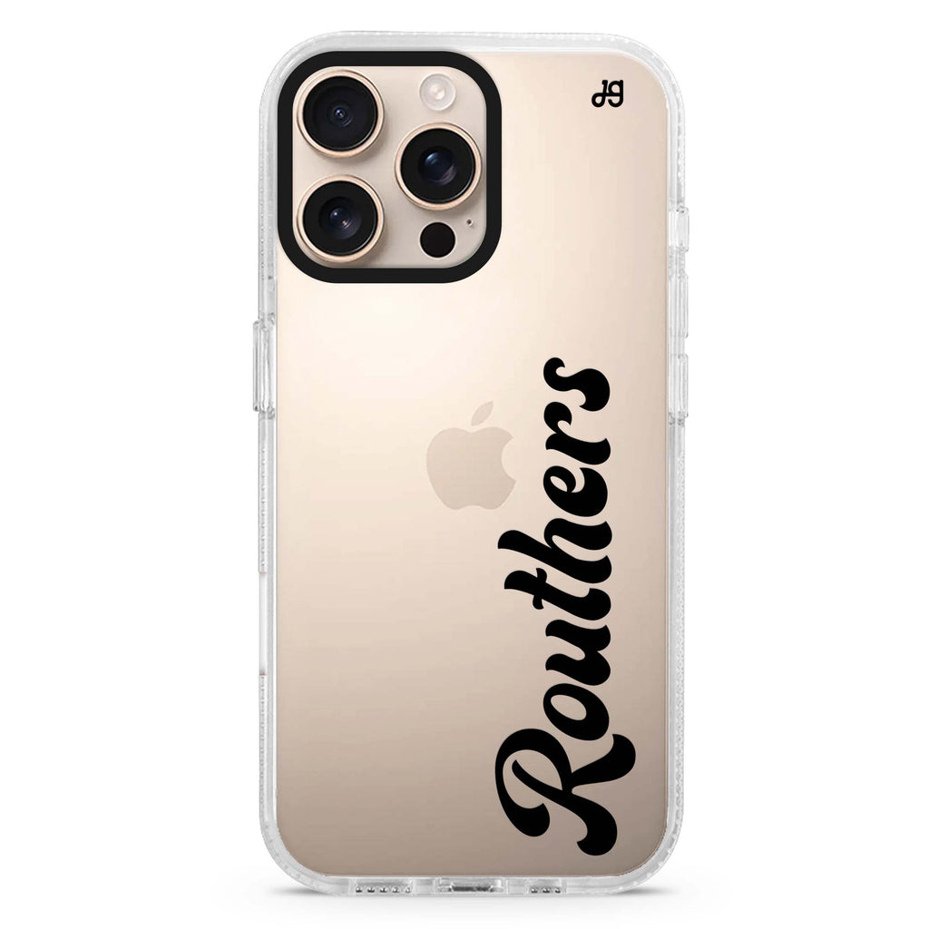Modern Nameplate iPhone Ultra Clear Case