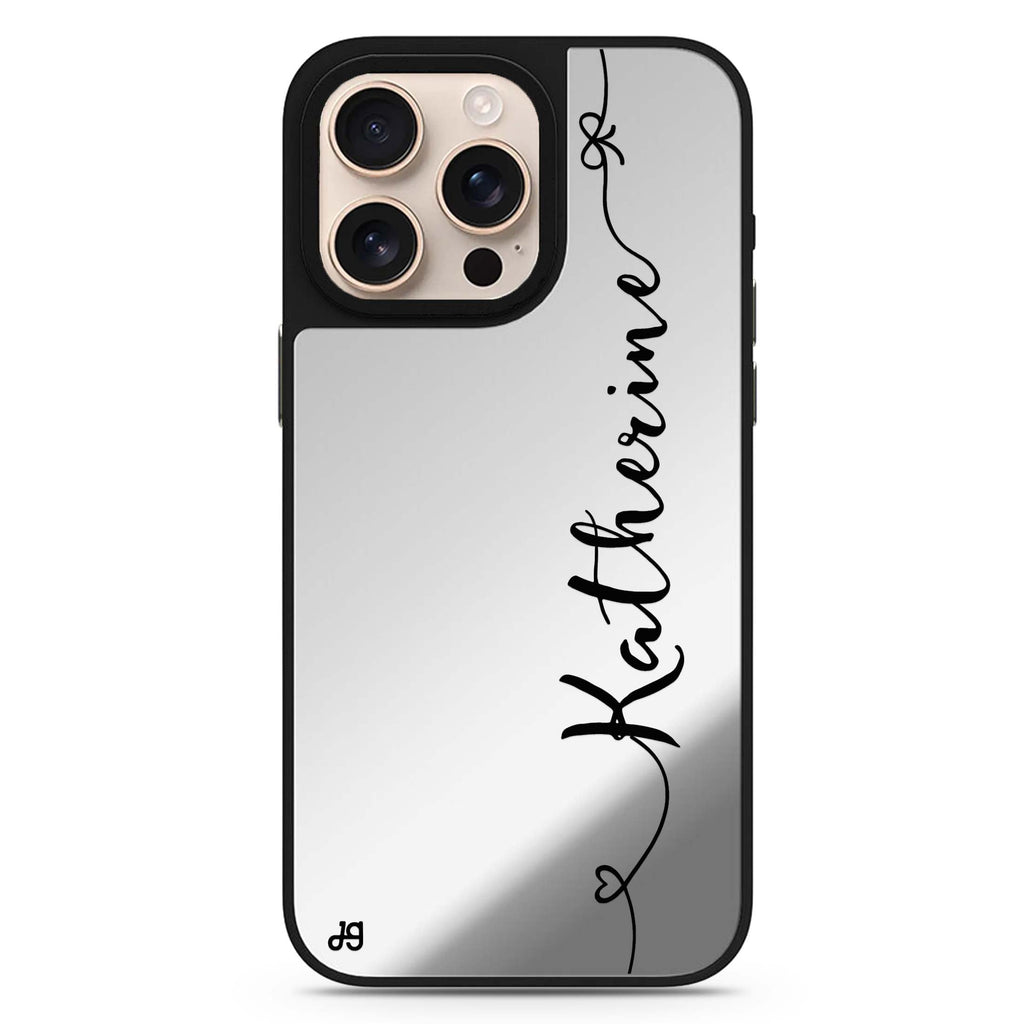 Think Different personalized name art-inspired design iPhone 16/15/14 Pro Max & Pro mirror case