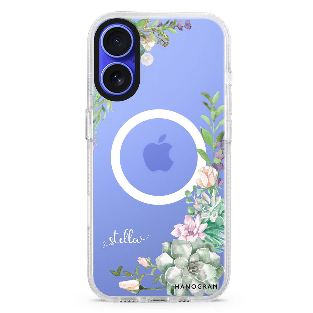 Rose in Wild MagSafe Compatible iPhone 16 Ultra Clear Case - Personalized and Stylish Protection