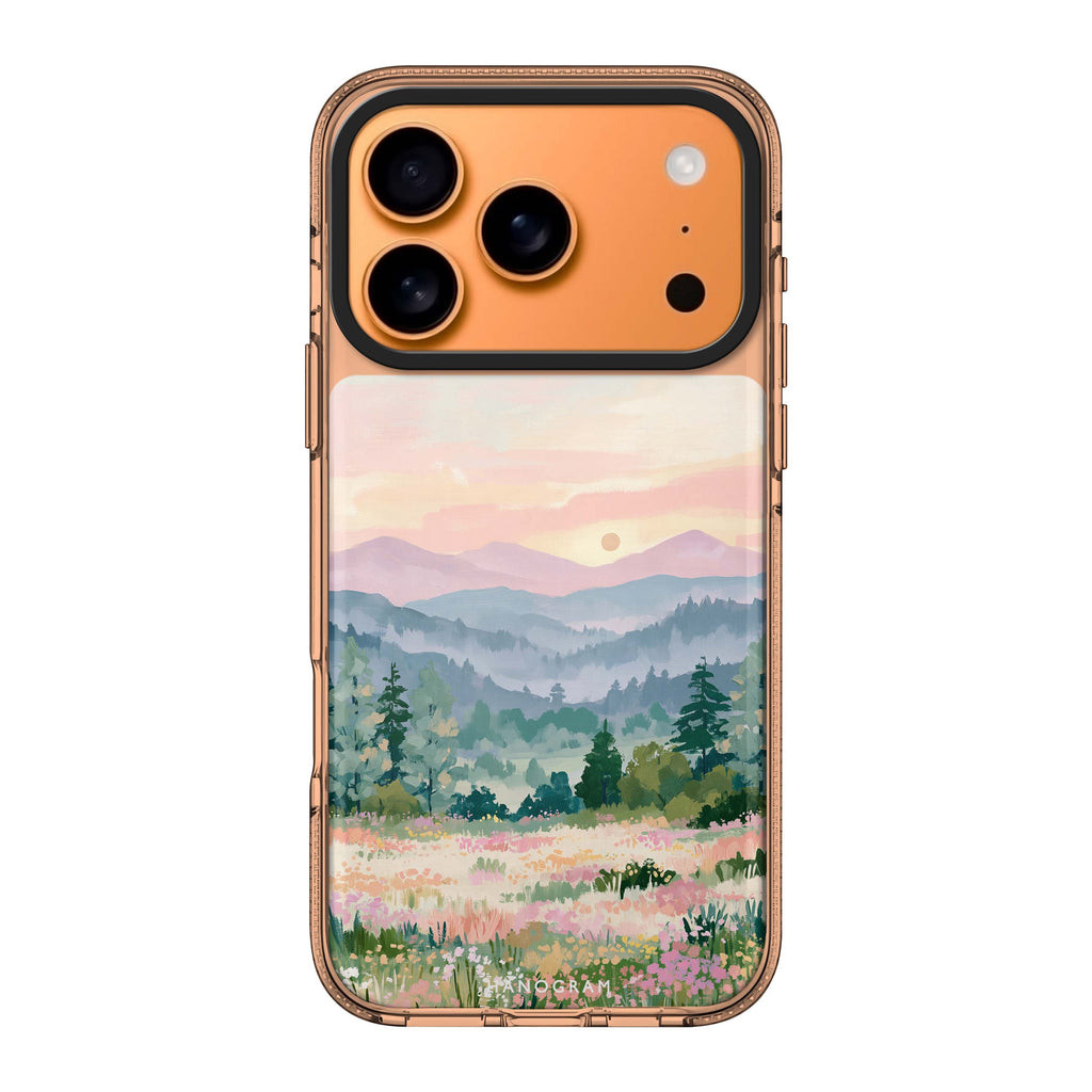 Daybreak over Wildflowers iPhone 17 Pro Max Ultra Clear Case - Image 1