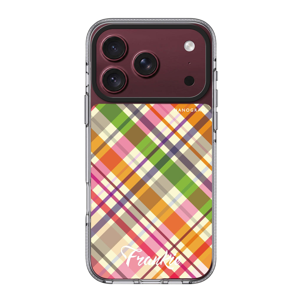 Colourful Checker Custom Name Ultra Clear Case