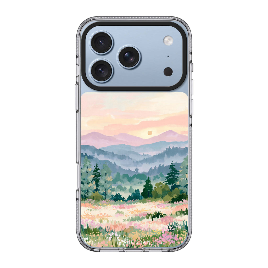 Daybreak over Wildflowers iPhone 18 Pro Max Ultra Clear Case - Image 1