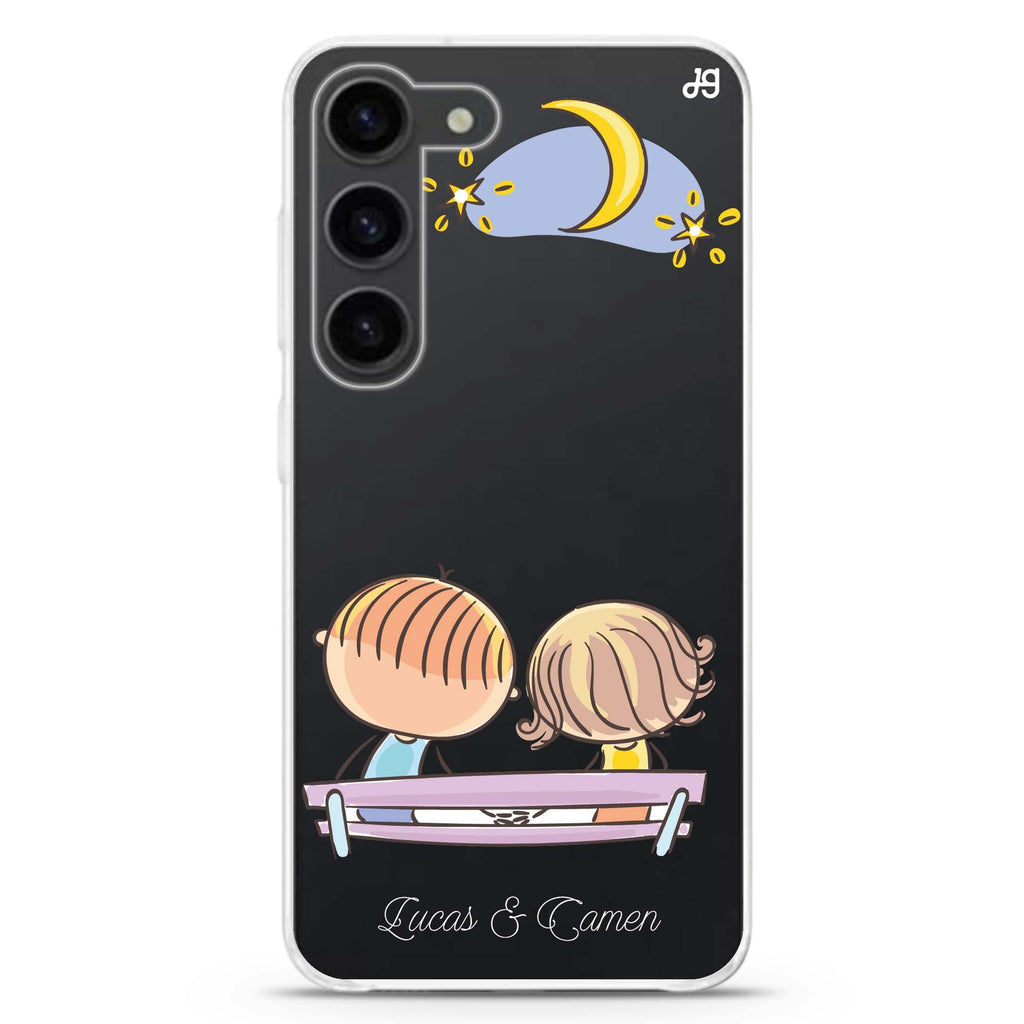 Stand By Me personalized ultra-clear case for Samsung Galaxy S23/S22, front view