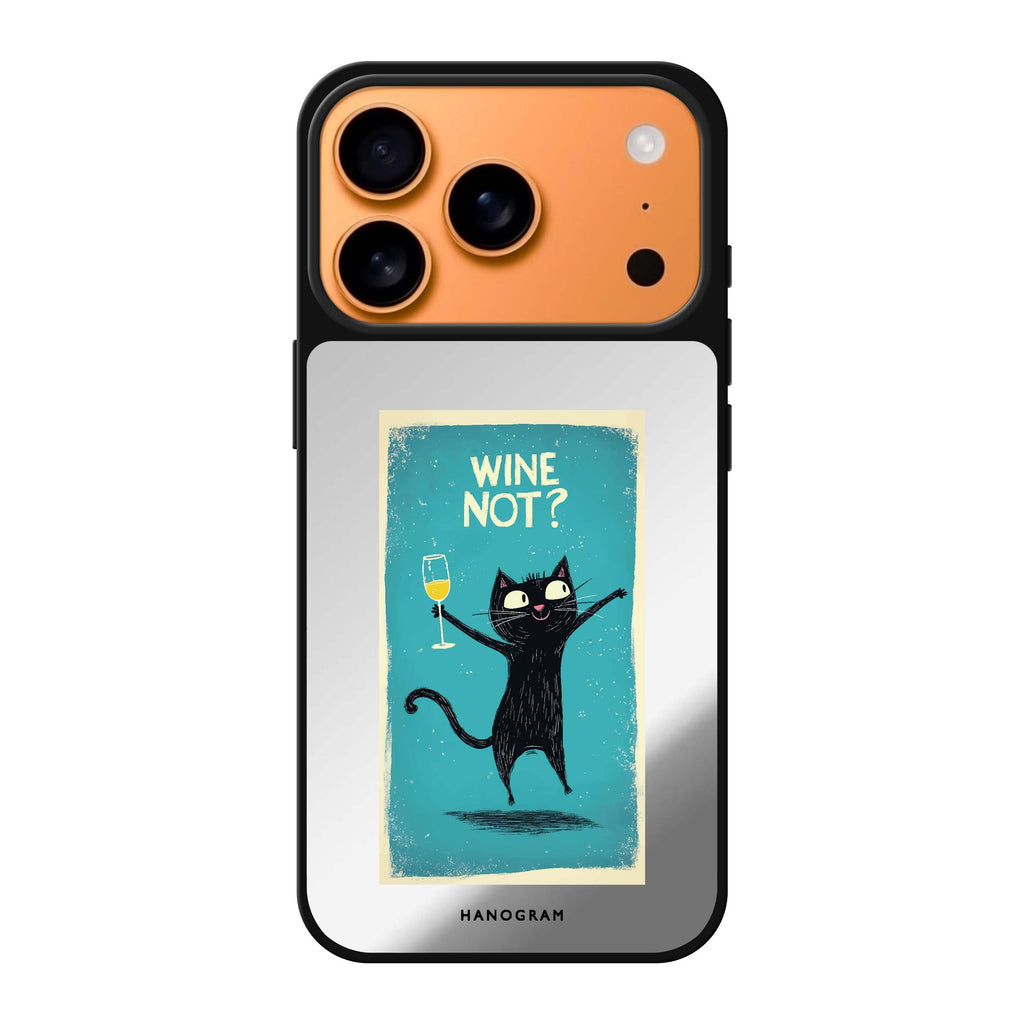 Wine Not? wine food iPhone 17 Pro Max mirror case