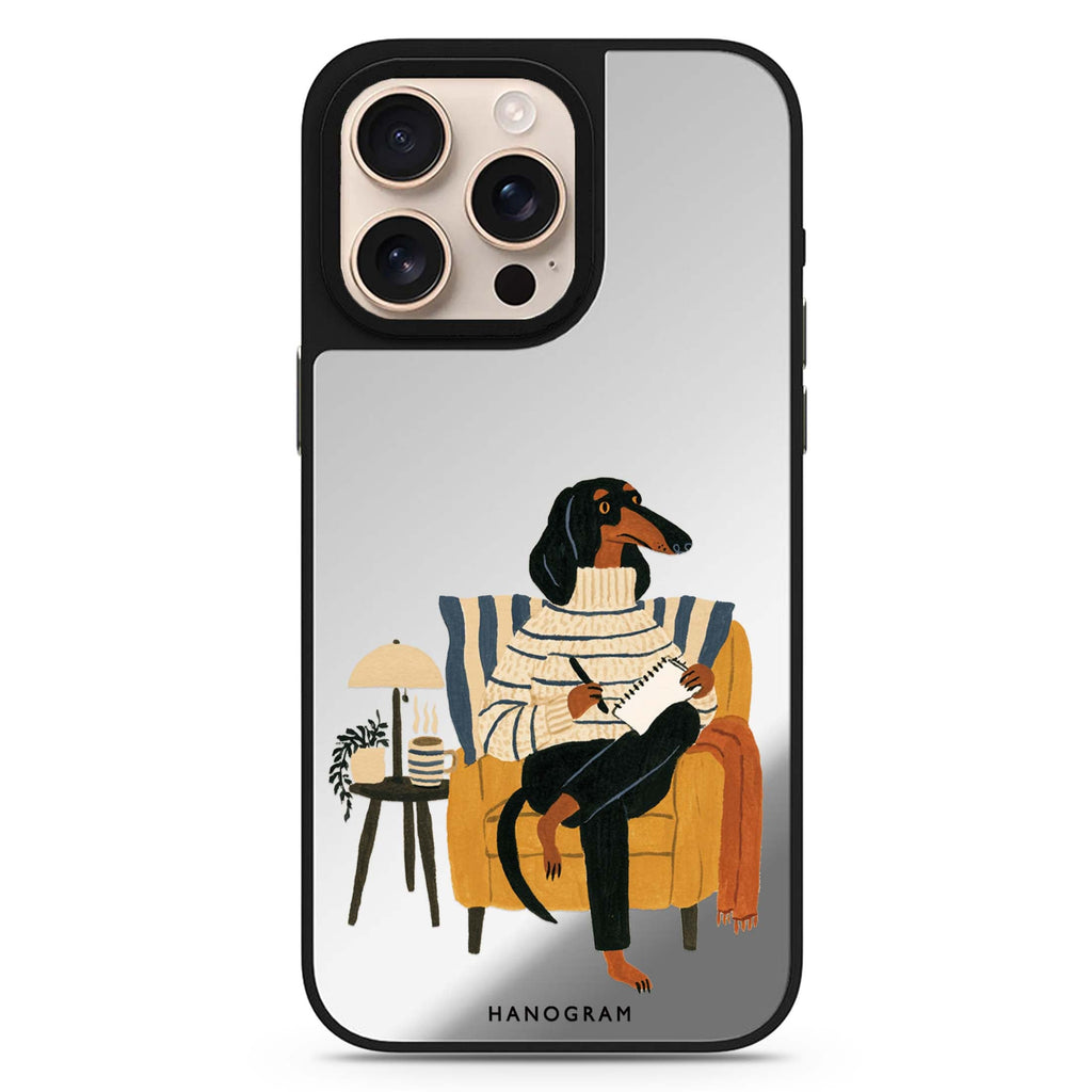 The Dachshund's Journal MagSafe Compatible Mirror Case – design view 1