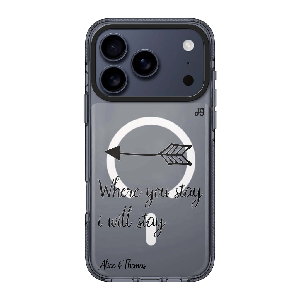 Always be true love with passion II personalized name heart romantic Valentine iPhone 17 Pro Max ultra clear case