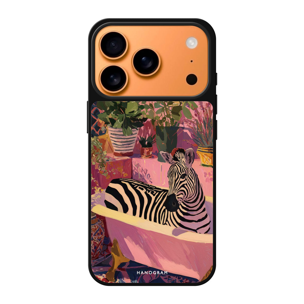 Zebra Bath zebra animal iPhone 17 Pro Max mirror case