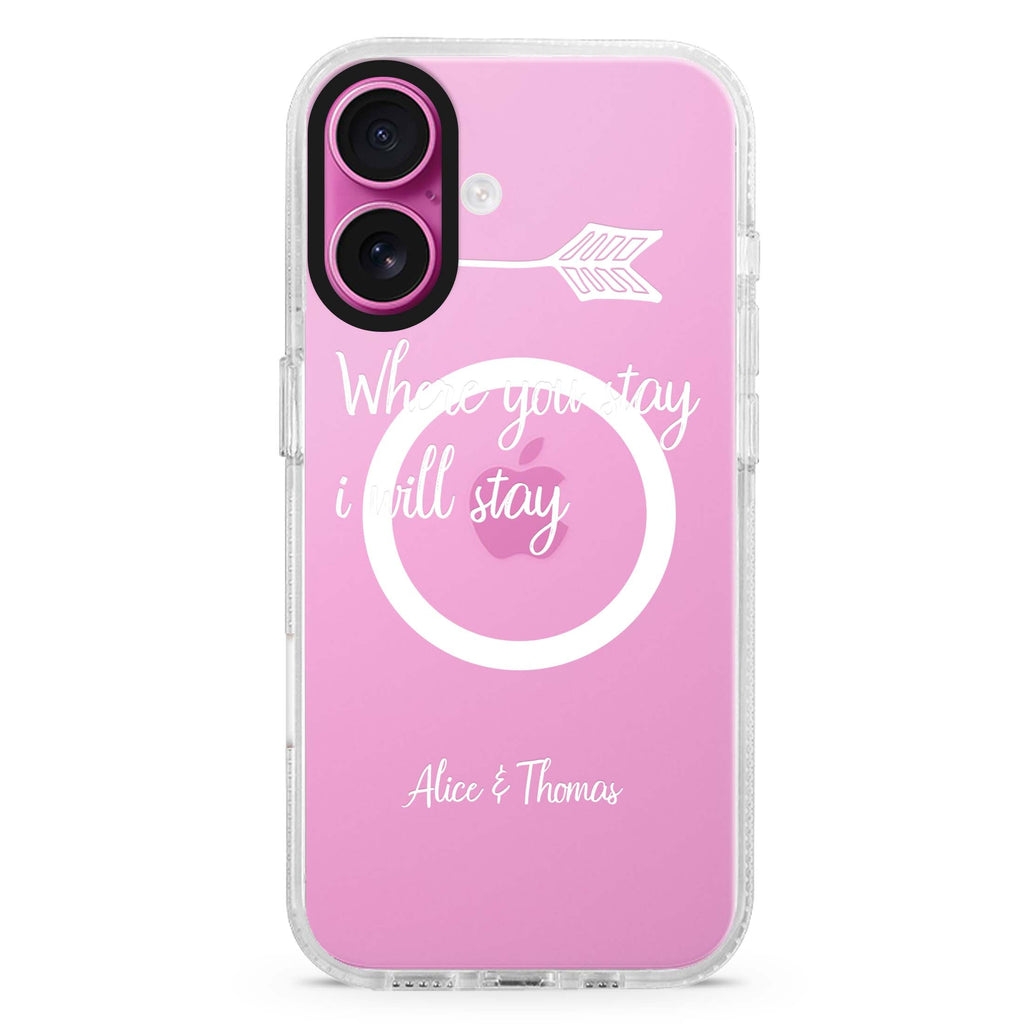 Always love together MagSafe Compatible iPhone 16 Ultra Clear Case - Personalized and Stylish Protection