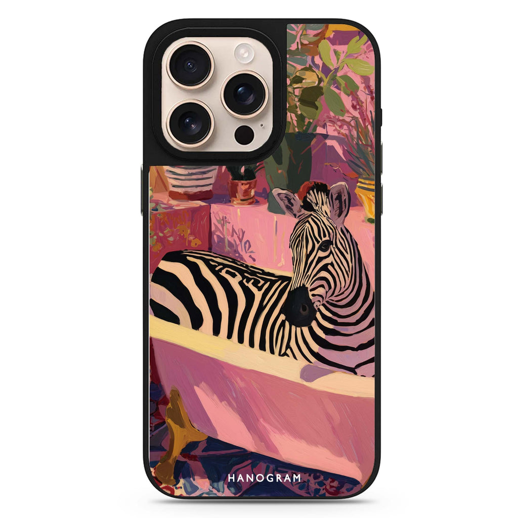 Zebra Bath Mirror Case