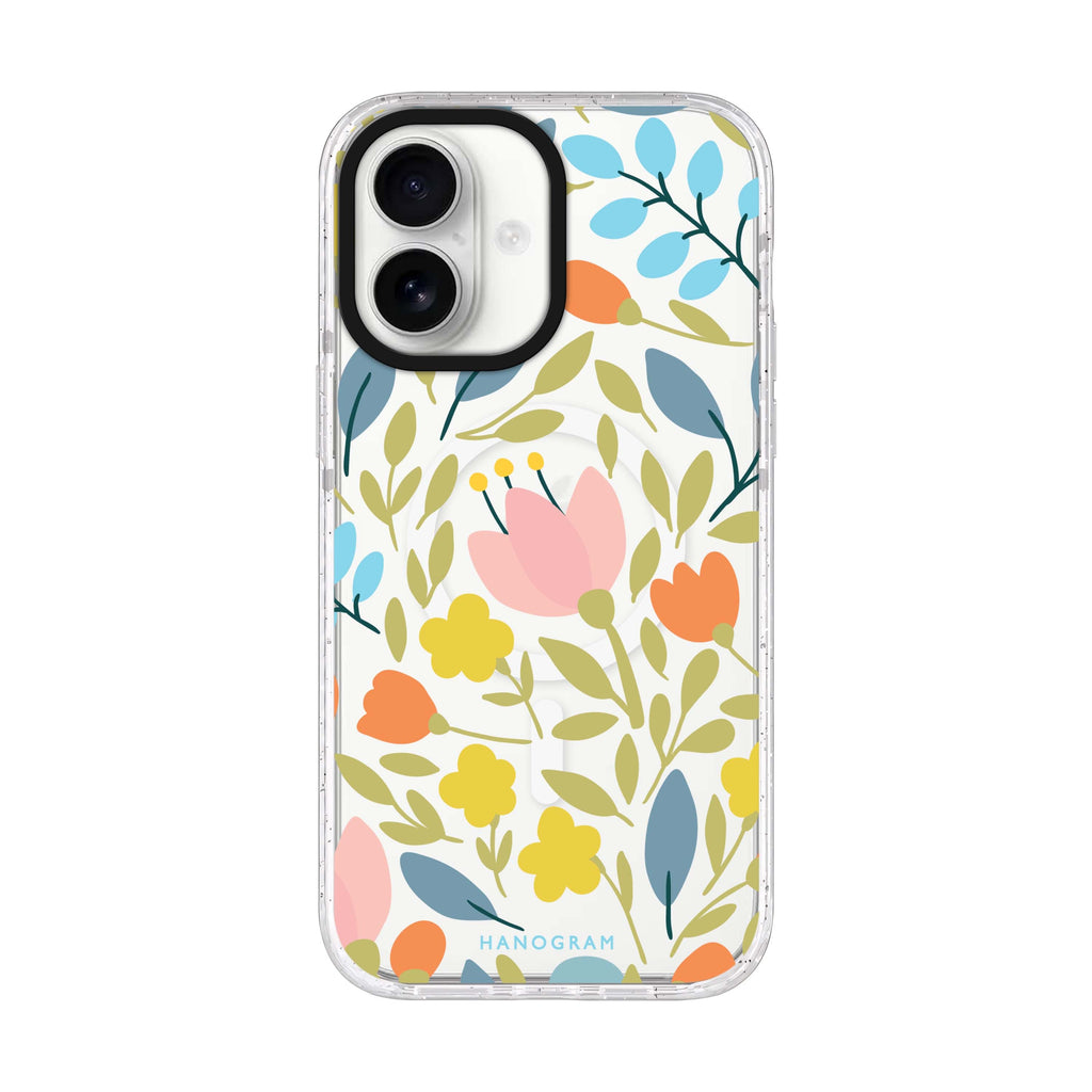 Floral Style 3 iPhone 17 ultra clear MagSafe case, front product view