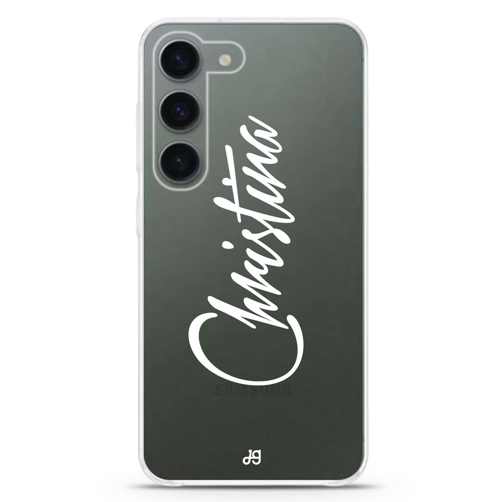 My Love Handwritten personalized ultra-clear case for Samsung Galaxy S23/S22, front view