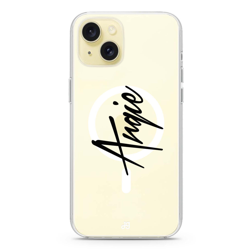 My Love Handwritten iPhone 15 Plus MagSafe Compatible Ultra Clear Case