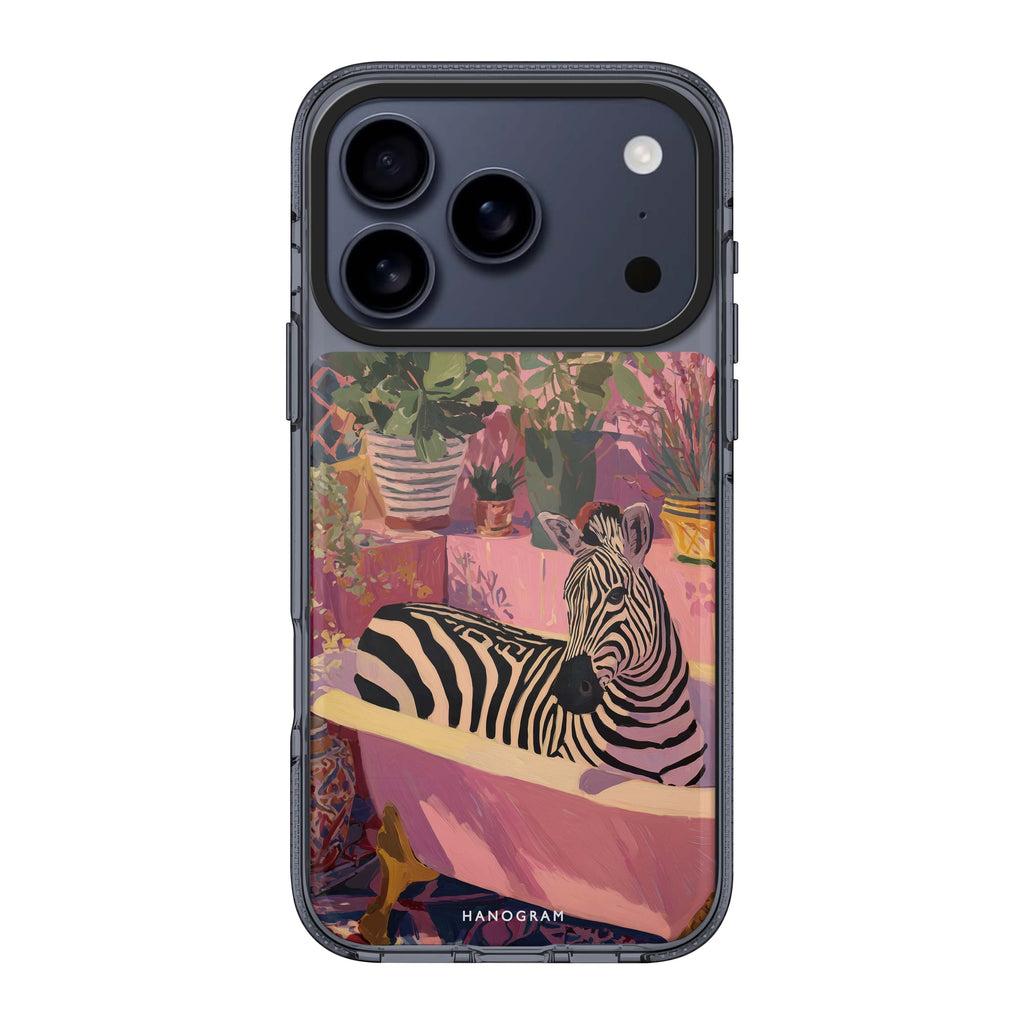 Zebra Bath zebra animal iPhone 17 Pro Max ultra clear case