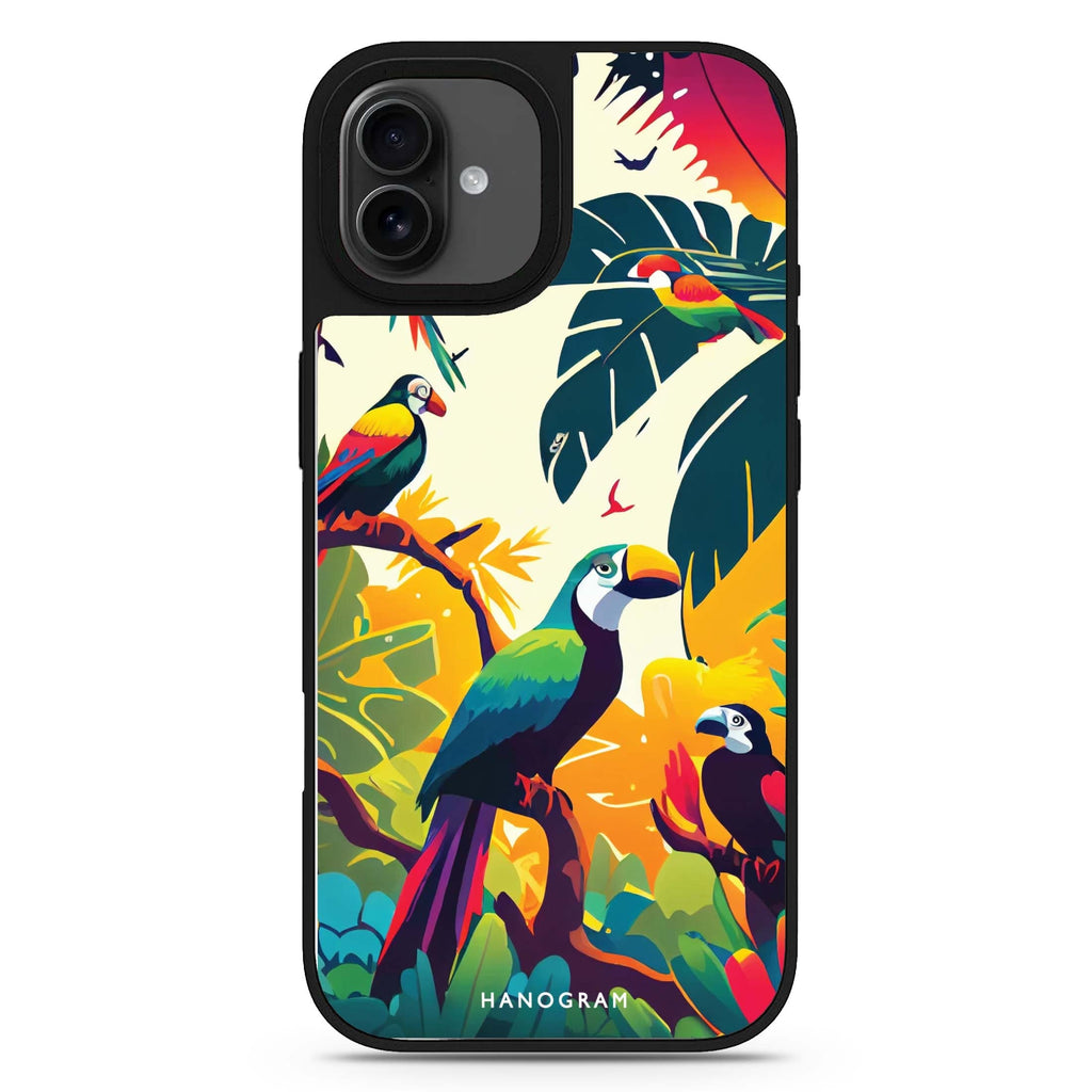 Tropical birds design 2 animal design iPhone 17 mirror case