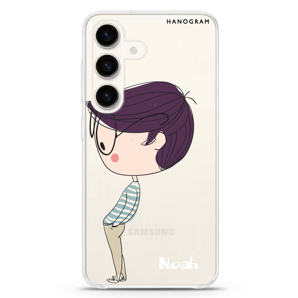 Boy kissing Samsung Galaxy Ultra Clear Case