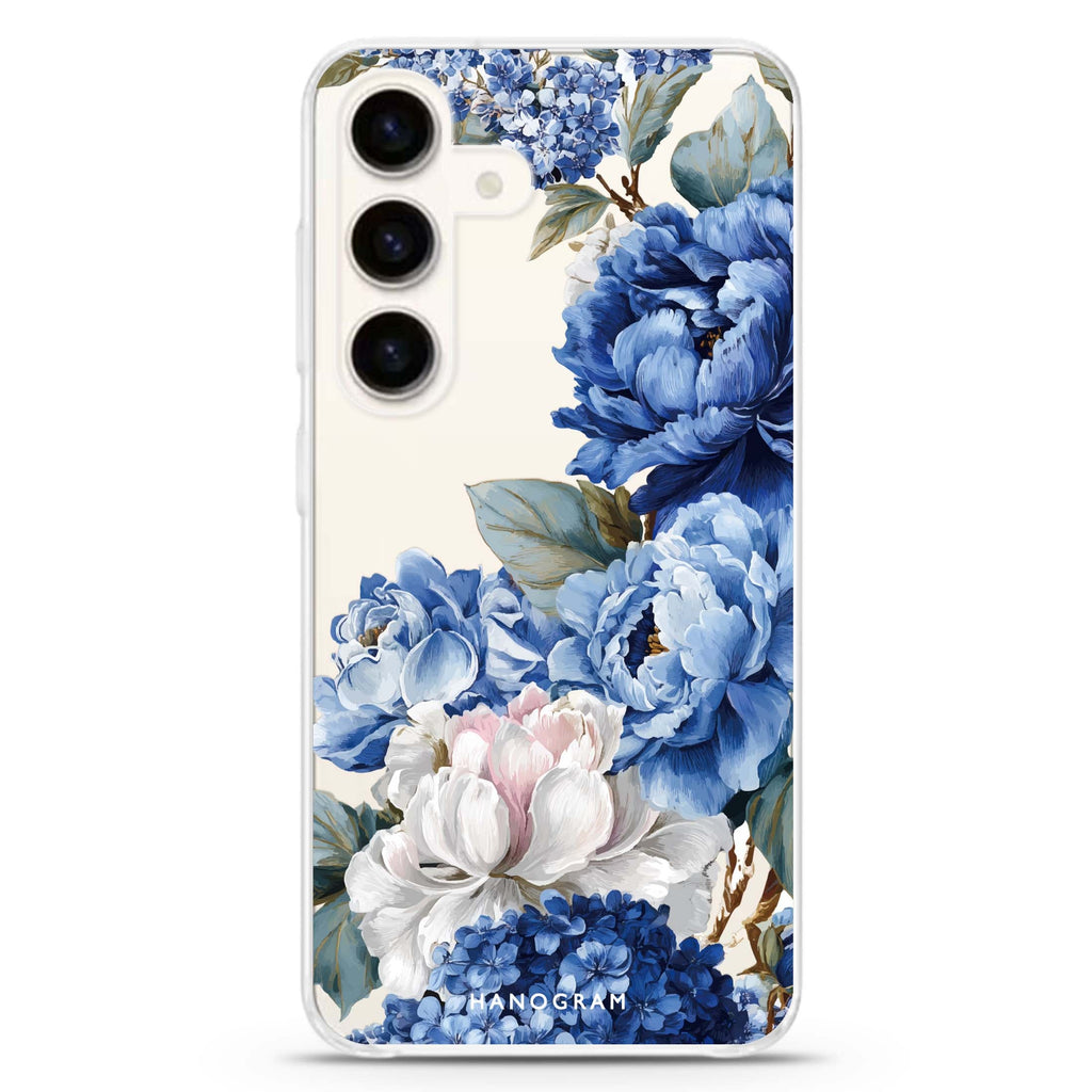 Blue Elegance Samsung Galaxy Ultra Clear Case