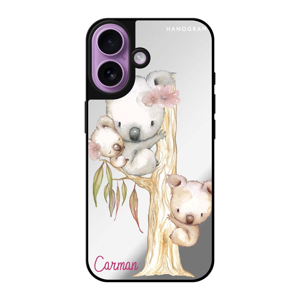 Reflective iPhone 16 Mirror Case –Koala Design