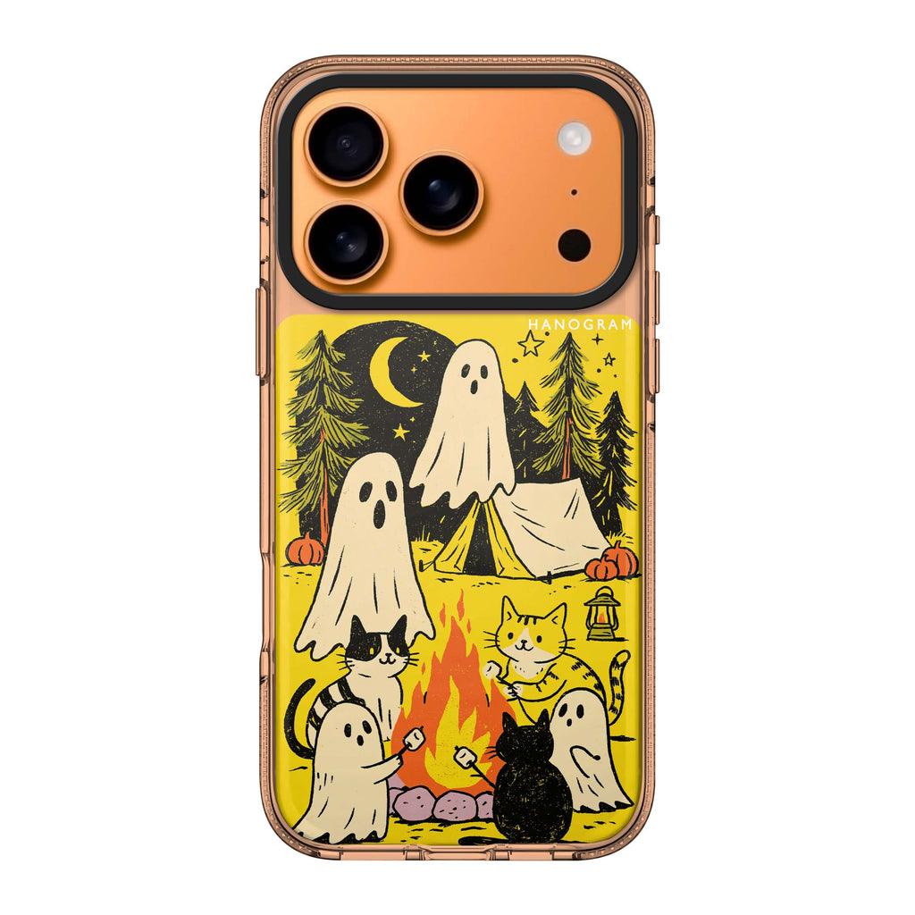 Campfire with the Ghosts iPhone 17 Pro Max Ultra Clear Case - Image 1