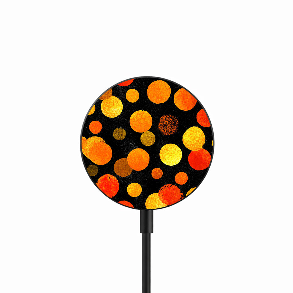 Sunset Dot Burst 25W Qi2.2 magnetic wireless charger front view