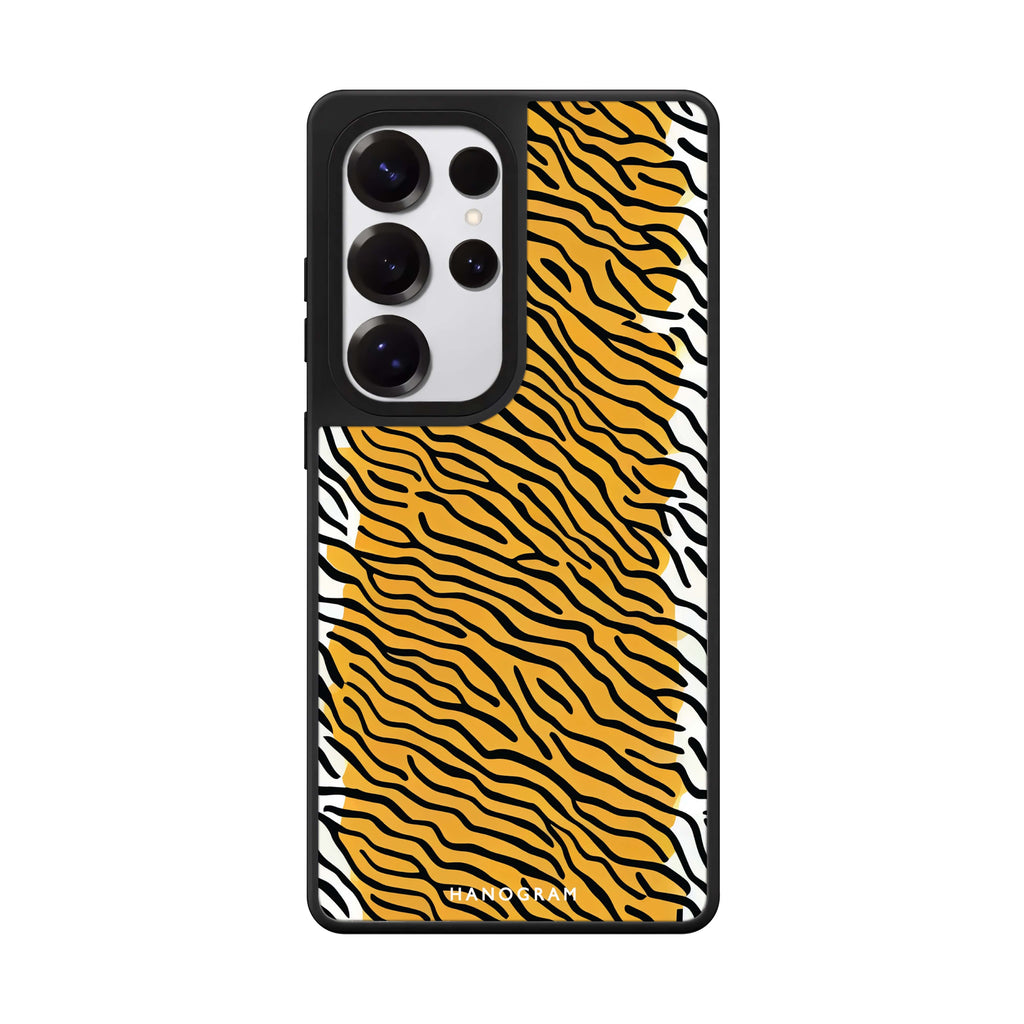 Leopard Print Samsung Galaxy S25 S24 S23 Ultra mirror case, front view