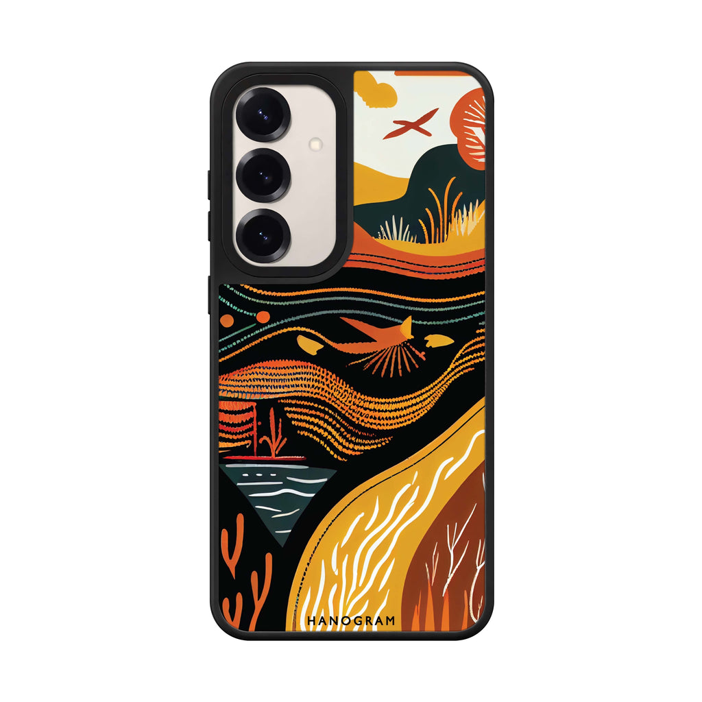 Abstract Painting Samsung Galaxy mirror case front view