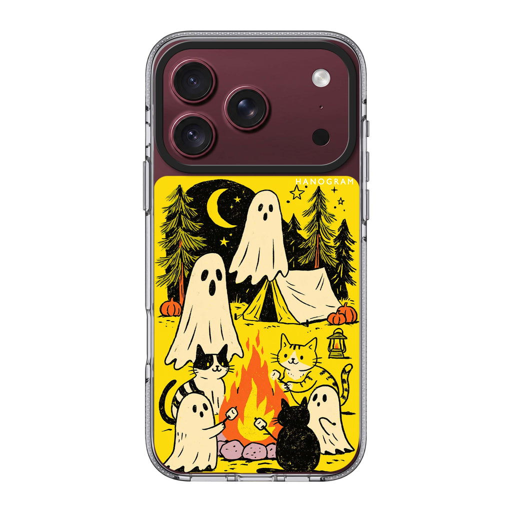 Campfire with the Ghosts iPhone 18 Pro Max Ultra Clear Case - Image 1