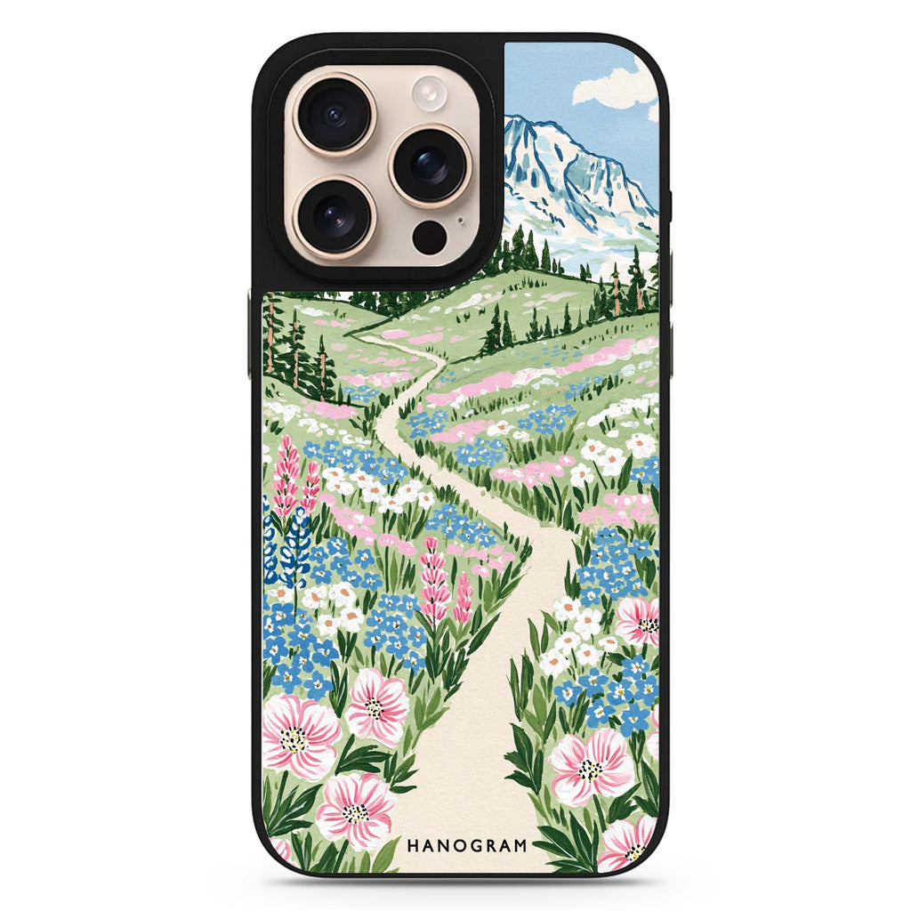 Wildflowers to the Summit MagSafe Compatible Mirror Case – design view 1