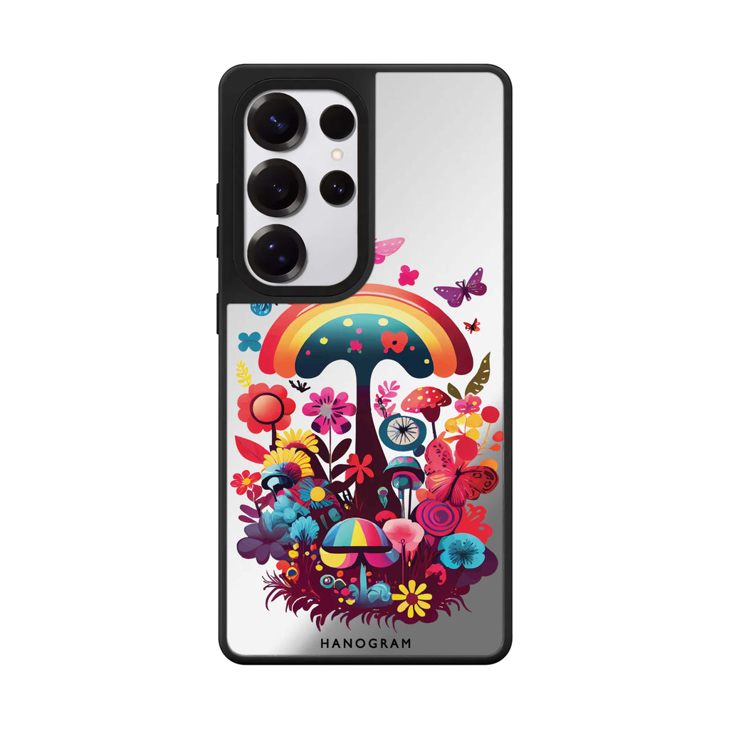 Magic Garden Samsung Galaxy S25 S24 S23 Ultra mirror case, front view