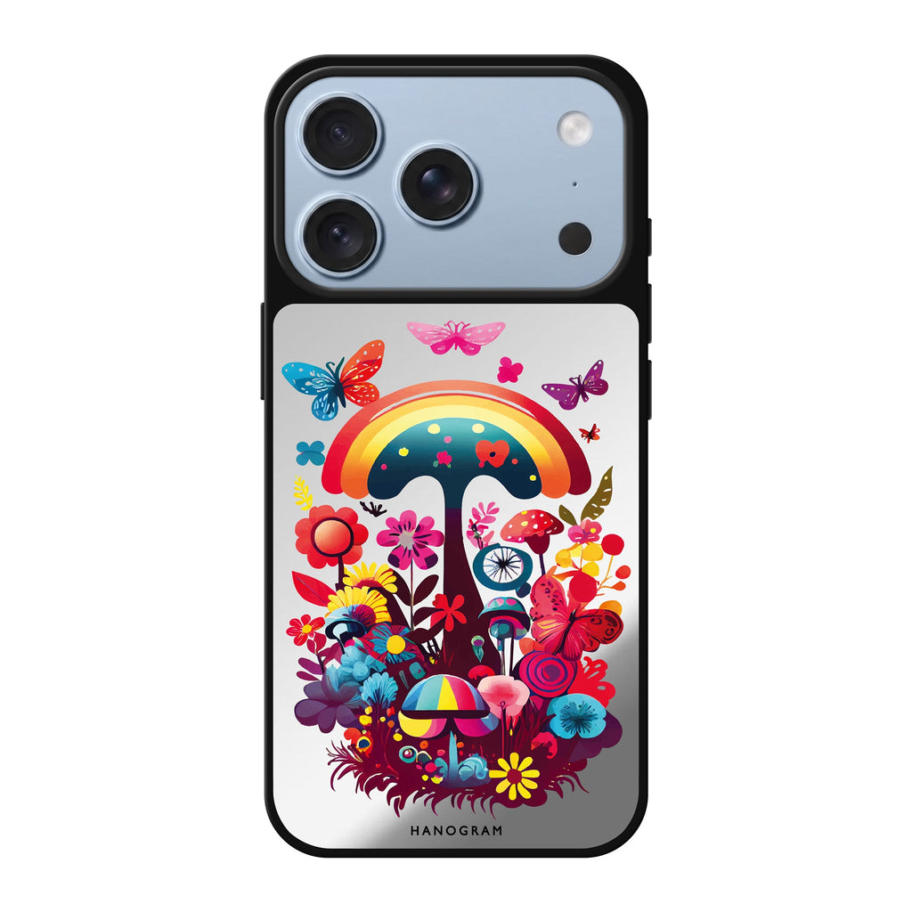 Magic Garden spring floral nature whimsical iPhone 18 Pro Max mirror case