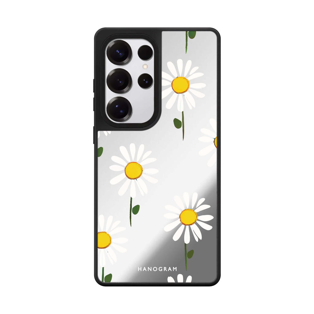 Little Flowers Samsung Galaxy S25 S24 S23 Ultra mirror case, front view
