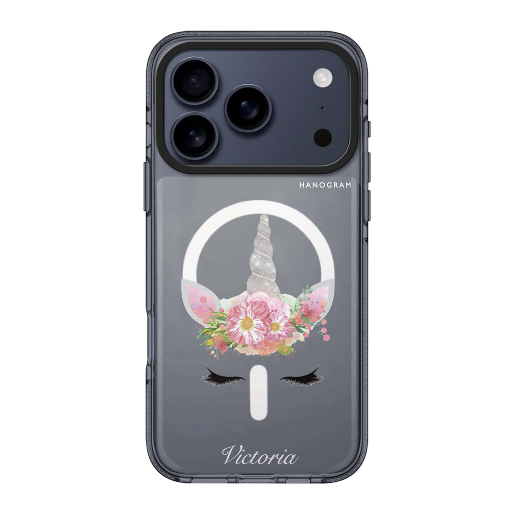 Unicorn's Brow personalized name unicorn animal iPhone 17 Pro Max ultra clear case