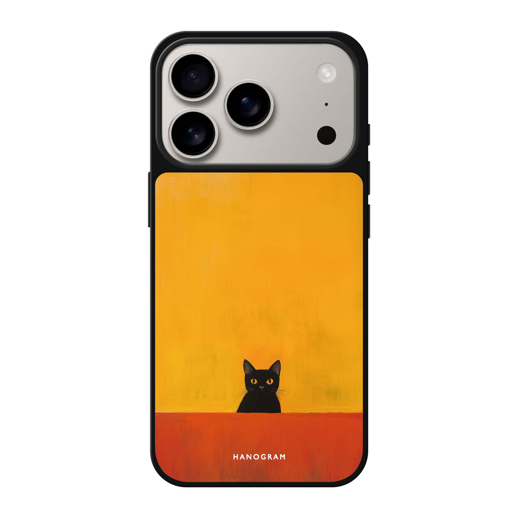 iPhone 17 Pro Max Mirror Case - Minimalist Meow – Hanogram