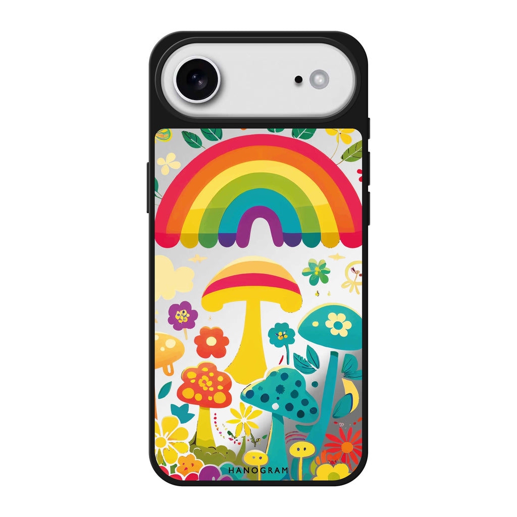 Rainbow Mushroom Garden 鏡面手機殼