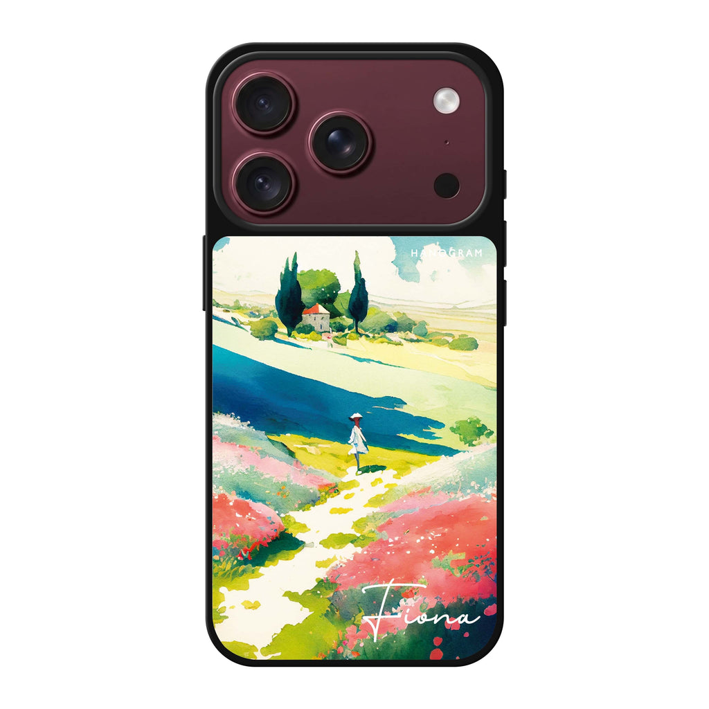 Abstract drawing personalized name abstract iPhone 18 Pro Max mirror case