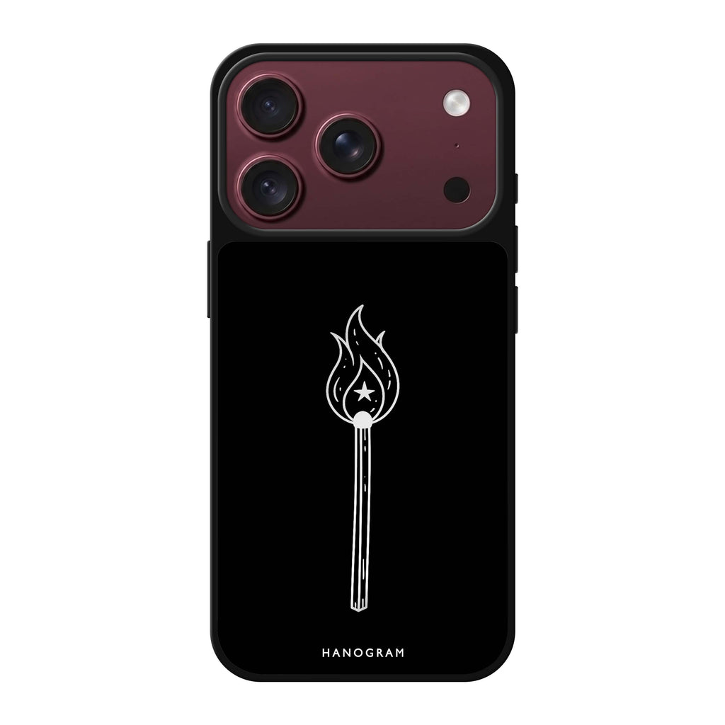 Midnight Matchlight iPhone 18 Pro Max Mirror Case - design view 1