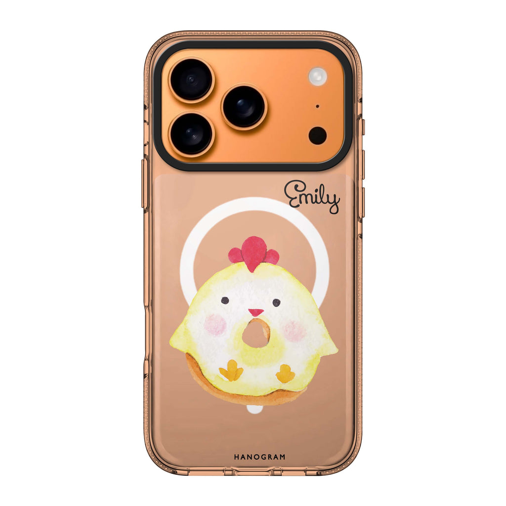 Sweet donut chick personalized name donut food iPhone 17 Pro Max ultra clear case