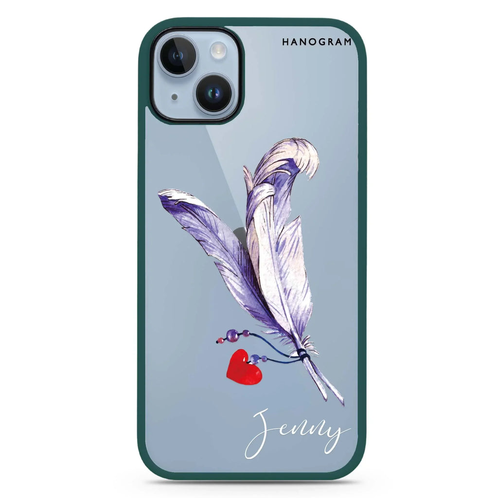 Feather Love iPhone 15 Plus Impact Guard Bumper Case