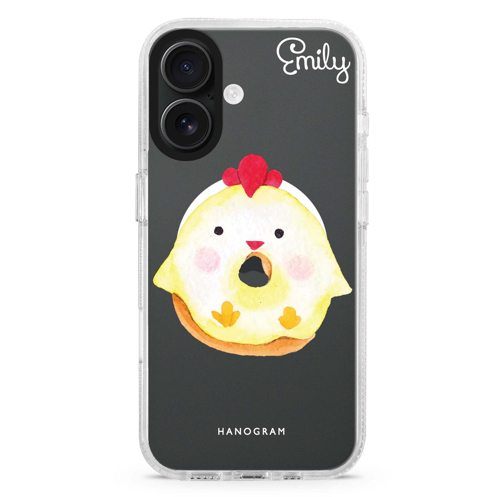 Sweet donut chick MagSafe Compatible iPhone 16 Ultra Clear Case - Personalized and Stylish Protection